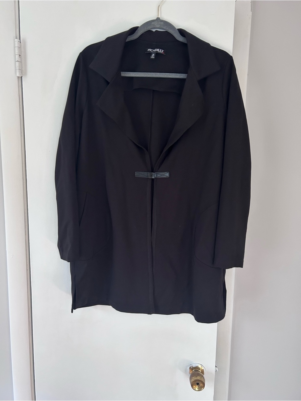 Picadilly Fashion Black Open-Front Women's Blazer